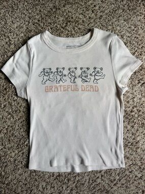 American Eagle Outfitters Grateful Dead Graphic Tee - Cream
